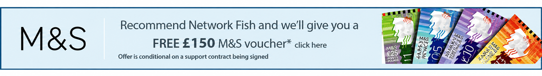 Refer a Business and receive a FREE £150 M&S voucher